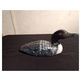 Hand painted wood loon