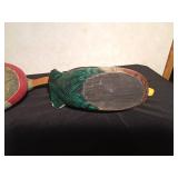 Hand carved and painted ducks