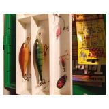 Green Plano tackle box of tackle