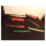 7 Extra Large wooden lures