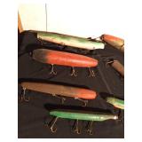 7 Extra Large wooden lures