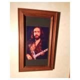 Framed photo of Dave mason from the band Traffic