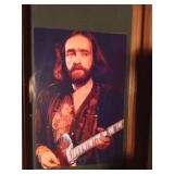 Framed photo of Dave mason from the band Traffic