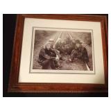 Framed photo of The Allman Brothers