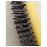 Par of Heavy Duty Wire Bristle Brushes - Yellow Poly Handles