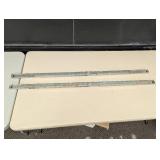 2 Large Steel Sliders - Great for Doors Or Table