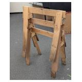 3 Wooden Saw horses