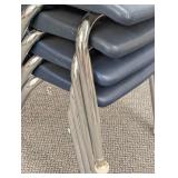 Set of 4 Commercial School Stacking Chairs