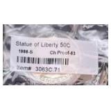 Sealed 1986-S Statue of Liberty Half Dollar Proof Coin