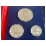 U.S. Bicentennial 1976-S 40% Silver Proof Set 3 Coins