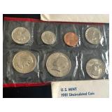 Uncirculated U.S. Mint Coin Sets - 1980 and 1981