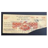 1933 South Carolina Small $10 Pay Warrant
