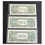 Uncirculated $1 Federal Reserve Star Notes - 1963A and 2001
