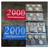 2000 U.S. Mint Uncirculated Coin Set