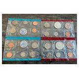 U.S. Mint Uncirculated Coin Sets - 1968 & 1969