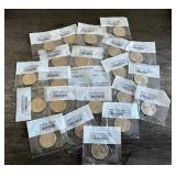 Huge Lot of 22 Sealed Uncirculated Kennedy Half Dollars (1990s and 2000s)