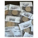 Huge Lot of 22 Sealed Uncirculated Kennedy Half Dollars (1990s and 2000s)