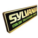 RR - Vintage Light Up Vintage Sylvania Color Television / Audio Sign RR - Vintage Light Up Vintage Sylvania Color Television / Audio Sign