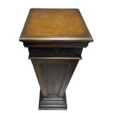 RR -Ornate Dark Metal Pedestal RR -Ornate Dark Metal Pedestal