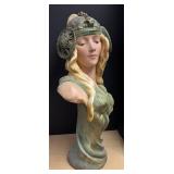 LLR - Theodora Art Nouveau Bust Sculpture in the style of Goldscheider LLR - Theodora Art Nouveau Bust Sculpture in the style of Goldscheider