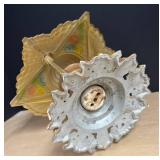 LLR - Antique 1920's Art Deco Slip Shade Chandelier / Antique Art Deco Flush Mount Chandelier LLR - Antique 1920's Art Deco Slip Shade Chandelier / Antique Art Deco Flush Mount Chandelier