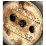 LLR - Antique 1920's Art Deco Slip Shade Chandelier / Antique Art Deco Flush Mount Chandelier LLR - Antique 1920's Art Deco Slip Shade Chandelier / Antique Art Deco Flush Mount Chandelier