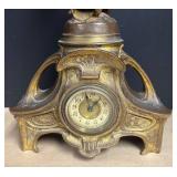 LLR - Antique Art Nouveau Ansonia Mantel Clock with Fairy Figurine LLR - Antique Art Nouveau Ansonia Mantel Clock with Fairy Figurine