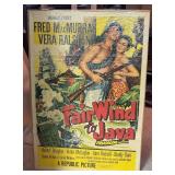 FR - Fair Wind to Java Poster - Vintage Promotional Unframed Poster FR - Fair Wind to Java Poster - Vintage Promotional Unframed Poster