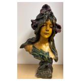 LLR - 'Iris' Art Nouveau Bust by Emmanuel Villanis LLR - 'Iris' Art Nouveau Bust by Emmanuel Villanis