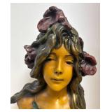 LLR - 'Iris' Art Nouveau Bust by Emmanuel Villanis LLR - 'Iris' Art Nouveau Bust by Emmanuel Villanis