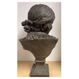 LLR - Antique Spelter Lady Bust LLR - Antique Spelter Lady Bust