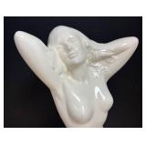 LLR - Vintage Porcelain Nude Kneeling Sculpture LLR - Vintage Porcelain Nude Kneeling Sculpture