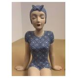 LLR - Two Decorative Bathing Beauty Ceramic Sculptures LLR - Two Decorative Bathing Beauty Ceramic Sculptures
