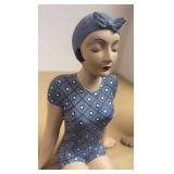 LLR - Two Decorative Bathing Beauty Ceramic Sculptures LLR - Two Decorative Bathing Beauty Ceramic Sculptures