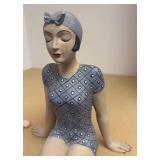 LLR - Two Decorative Bathing Beauty Ceramic Sculptures LLR - Two Decorative Bathing Beauty Ceramic Sculptures