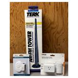 RR - New TERK AM/FM Tower Indoor Antenna and Patriot Lighting Remote 363-5808 - Woods 59742WD RR - New TERK AM/FM Tower Indoor Antenna and Patriot Lighting Remote 363-5808 - Woods 59742WD