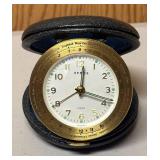 O - Vintage Semca Travel Alarm Clock with World Time Ring - Bezel, Germany O - Vintage Semca Travel Alarm Clock with World Time Ring - Bezel, Germany