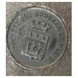 O - Vintage 'Unmasked Young Girl' Bronze Bust by Georges Van Straeten O - Vintage 'Unmasked Young Girl' Bronze Bust by Georges Van Straeten