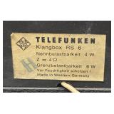 RR - Vintage Telefunken Klangbox Speaker (4W) Made in Western Germany Model: RS 6 RR - Vintage Telefunken Klangbox Speaker (4W) Made in Western Germany Model: RS 6