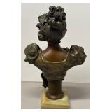 RR - Art Nouveau Bronze Bust Sculpture RR - Art Nouveau Bronze Bust Sculpture
