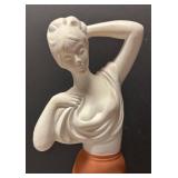 O - Vintage Resin Art Deco Female Figural Decor O - Vintage Resin Art Deco Female Figural Decor