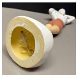 O - Vintage Resin Art Deco Female Figural Decor O - Vintage Resin Art Deco Female Figural Decor