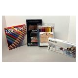 RR - Colored Pencils and Paint Set - Colerase, MultiPastel, Walnut Hollow Oil Pencils, Watercolors RR - Colored Pencils and Paint Set - Colerase, MultiPastel, Walnut Hollow Oil Pencils, Watercolors
