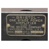 RR - Bristol Model A One-Stage Power Amplifier - Serial 5063 RR - Bristol Model A One-Stage Power Amplifier - Serial 5063
