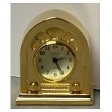 RR - Linden Gold-Tone Miniature Clock RR - Linden Gold-Tone Miniature Clock