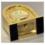 RR - Linden Gold-Tone Miniature Clock RR - Linden Gold-Tone Miniature Clock