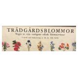 FR - Vintage Trädgårdsblommor Framed Botanical Chart FR - Vintage Trädgårdsblommor Framed Botanical Chart