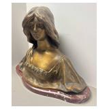 O - Art Nouveau Bust by Affortuanato Gory O - Art Nouveau Bust by Affortuanato Gory