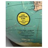 RR - Vintage George F. Cram Co. 9-Inch Terrestrial Globe RR - Vintage George F. Cram Co. 9-Inch Terrestrial Globe