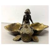 O - Vintage Art Nouveau Figural Inkstand O - Vintage Art Nouveau Figural Inkstand